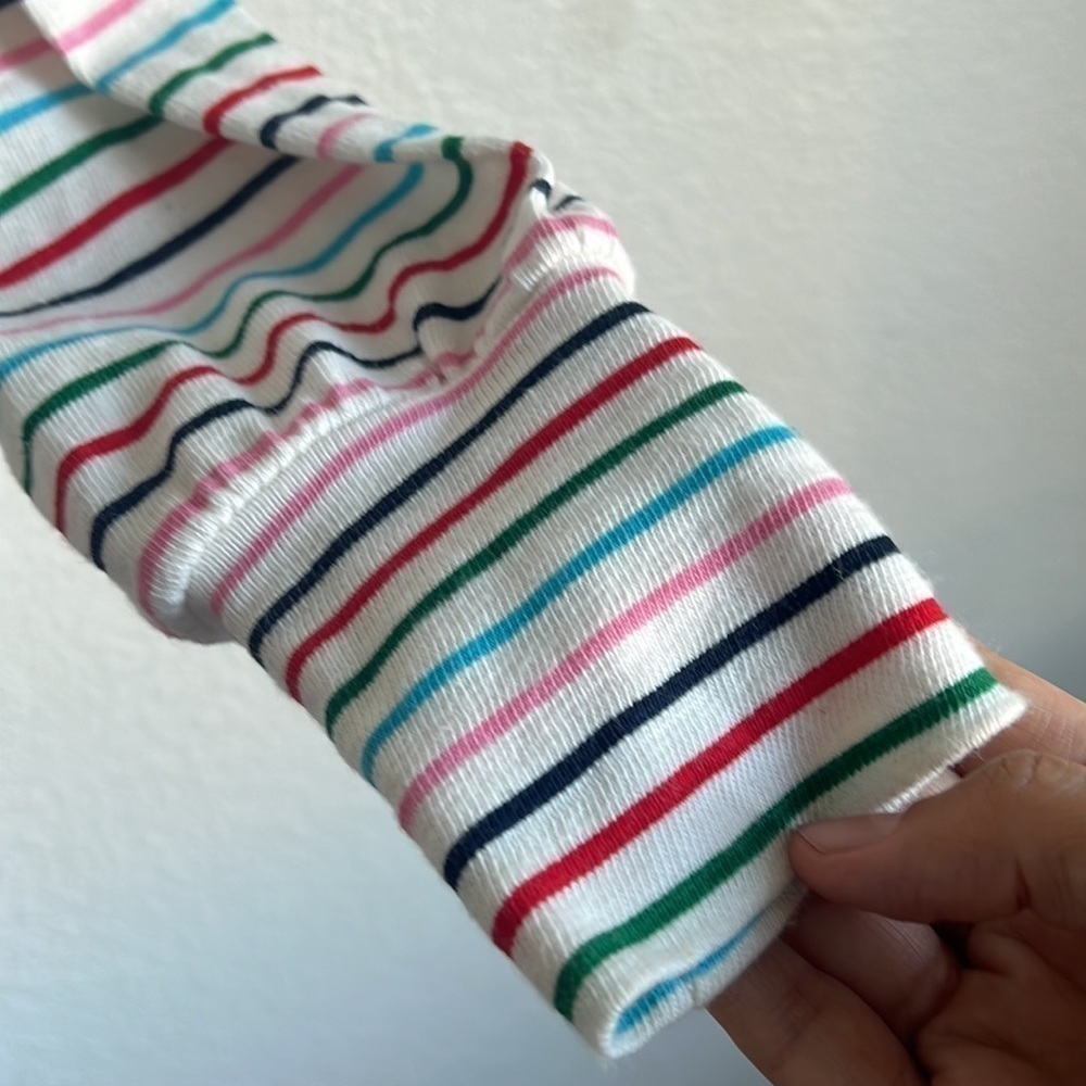 LOFT Petite Striped Puff Sleeve Sweatshirt - Picture 5 of 7